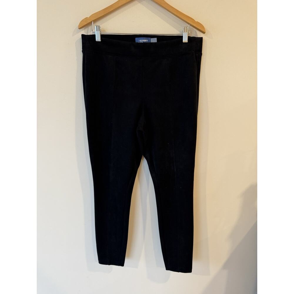 OLD NAVY Stevie Leggings Pants Women's Large Faux Suede Soft Ankle Y2K Classic